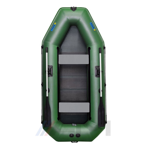 OMEGA - Надуваема гребна лодка с твърдо дъно 280 LSPT PS PT Active Plus Guard зелена